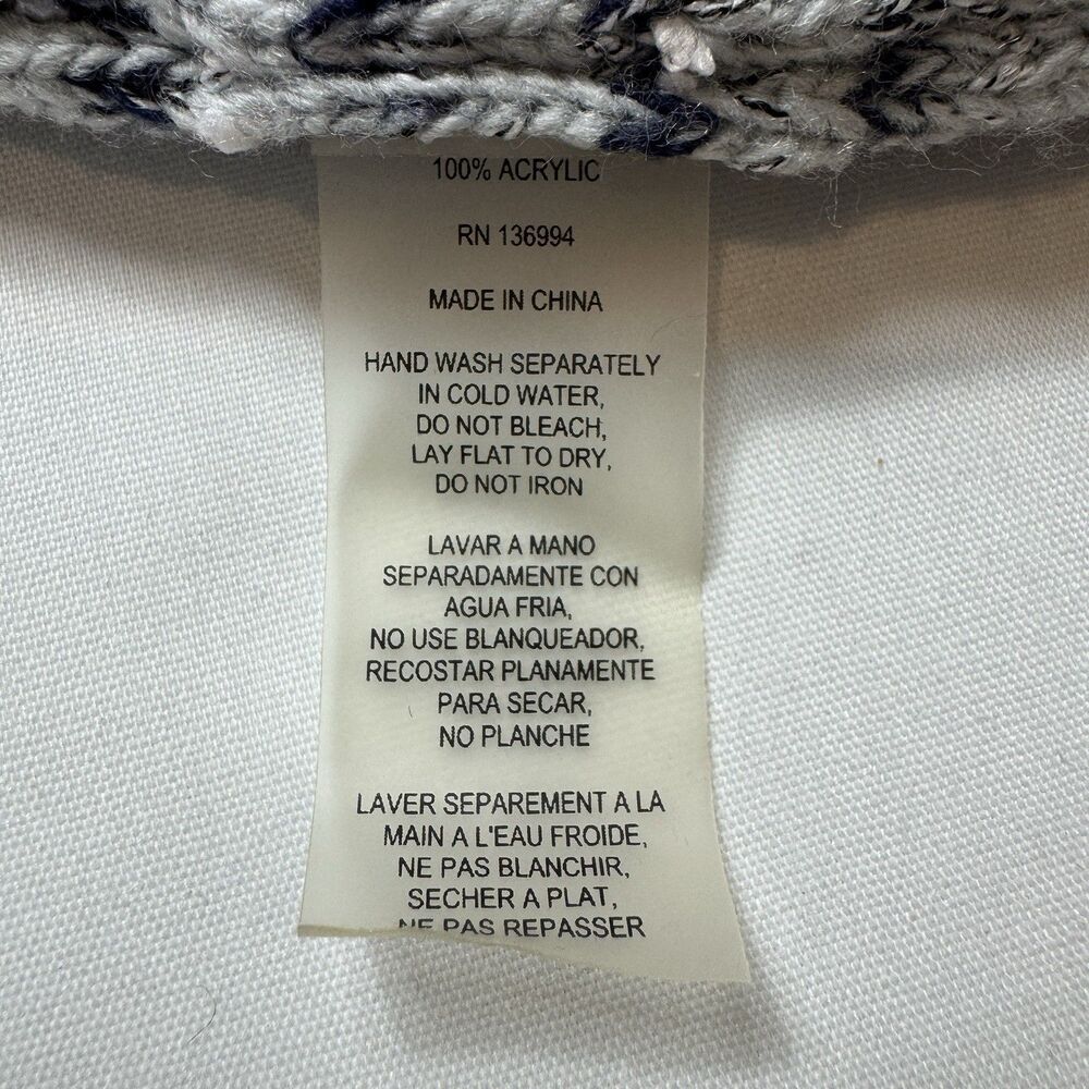 SIONI Cardigan Sweater Women's L Jacket Tweed Gray Fringe Open Front - Picture 5 of 8